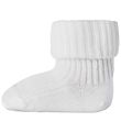 MP Baby Socks w. Anti-Slip - White