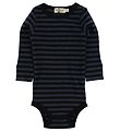 MarMar Romper - l/s - Navy/Zwarte streep