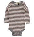 MarMar Bodysuit - L/S - Pink/Grey Striped