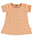 Småfolk Kleid - Pfirsich m. Blumen