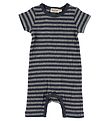 MarMar Summer Romper - Rib - Navy/Grey Striped