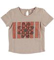 Noa Noa miniature T-Shirt - Gammel Rosa m. Blume