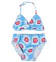 Color Kids Bikini - Vivi - UV40+ - Hellblau m. Blumen