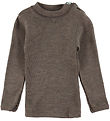 Engel Bluse - Wolle - Walnuss