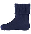 Melton Baby Socks - Wool - Navy