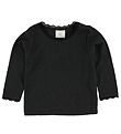 En Fant Blouse - Black w. Pointelle