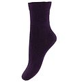Smallstuff Socks - Dark Purple w. Pointelle