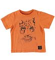 Mini A Ture T-shirts - Legolas - Orange Melange w. Leopard