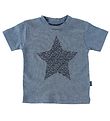 Fixoni T-Shirt - Blaumeliert meliert m. Stern