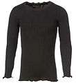 Rosemunde Pullover - Schwarz m. Spitze