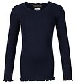 Rosemunde Bluse - Navy m. Spitze