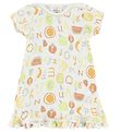 Joha Dress - Bamboo - White w. Fruits/Letters