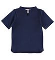 Petit Crabe Swim Top S/S - UV50+ - Navy w. Star