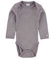 Smallstuff Romper l/s - Dusty Paars m. Pointelle