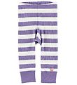Katvig Leggings - Weiß/Lila gestreift
