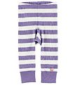 Katvig Leggings - White/Purple Striped