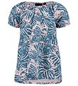 Hummel Kleid - HMLLarna - Pink/Blau m. Blätter