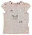 Noa Noa miniature T-shirt - Rose Powder w. Butterflies