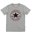 Converse T-Shirt - Grau Meliert m. Logo