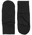 Racing Kids Mittens - Wool/Polyester - Black