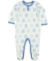 Katvig Jumpsuit - Ivory/Blue w. Apples