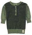 Small Rags Dress - Knitted - Dark Green/Dusty Green