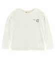Roxy Pullover - Elfenbein m. Text/Knöpfe