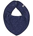 Pippi Baby Teething Bib - Pointy - Navy Melange