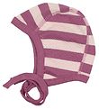 Katvig Classic Baby Hat - Light Rose/Purple Striped
