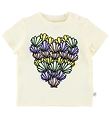 Stella McCartney Kids Stuttermabolur - Fílabeinshvítt M. Kræklin