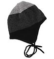 Reima Baby Hat - Wool/Polyester - Auva - Black/Charcoal/Grey Mel