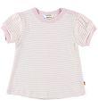 Joha T-Shirt - Rosa/Elfenbein Streifen