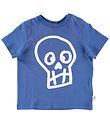 Stella McCartney Kids Stuttermabolur - Blár M. Hauskúpa