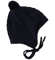 Reima Baby Hat w. Pom-Pom - Wool/Cotton - Lintu - Navy