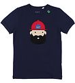 Freds World T-Shirt - Navy m. Feuerwehrmann