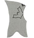 Racing Kids Balaclava - Double Layer - Grey Melange w. Bats