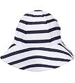Petit Crabe Badekappe - Frey - UV50+ - Weiß/Navy Gestreift