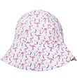 Petit Crabe Badekappe - Frey - UV50+ - Weiß m. Flamingo