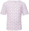 Petit Crabe Swim Top S/S - Luna - UV50 - Ivory w. Flamingo