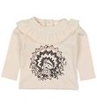 En Fant Pullover - Gate - Rosameliert m. Print