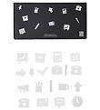 Design Letters Icons - Office - White