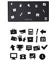 Design Letters Icons - Office - Black