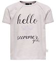 Hummel T-shirt - HMLKaya - Light Lavender w. Text