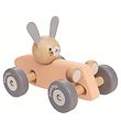 PlanToys Racing Car - 17 cm - Wood - Rabbit