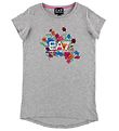 EA7 T-shirt - Grey Melange w. Flowers