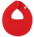 Pippi Baby Teething Bib - Round - Red