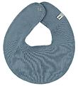 Pippi Baby Teething Bib - Round - Dusty Blue