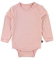 Minymo Romper l/s - Bamboe - Roze