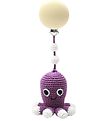 NatureZoo Pram Clip Toy - Squid - Dark Purple