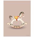 Vissevasse Juliste - 30x40 - Rocking Horse - Vaaleanpunainen